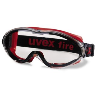 uvex Schutzbrille ultrasonic Vollsichtbrille 9302601 in rot-schwarz