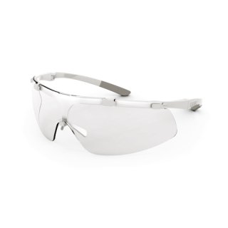 Transparent//Schwarz Uvex Super Fit Schutzbrille Supravision Plus