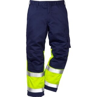 Fristads Kansas Flame Hi-Vis Bundhose 2051 FBPA Warnschutz-Gelb/Marine verschiedene Größen