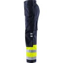 Fristads Flamestat High Vis Handwerkerhose Kl. 1 2074 ATHS Warnschutz-Gelb/Marine 25 Größen