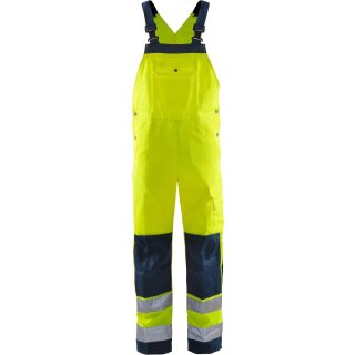 Fristads Kansas Hi-Vis Latzhose 1001 TH Warnschutz-Gelb/Marine Größe C50