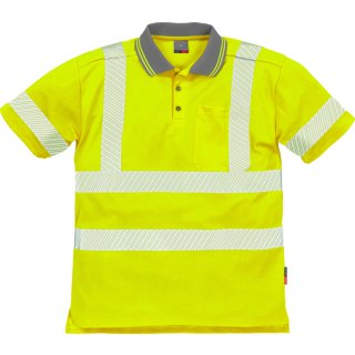 Fristads Kansas Hi-Vis Poloshirt, Kurzarm 7406 TPS Warnschutz-Gelb Größe S
