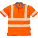 Fristads Kansas Hi-Vis Poloshirt, Kurzarm 7406 TPS Warnschutz-Orange Größe 2XL
