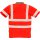 Fristads Kansas Hi-Vis Poloshirt, Kurzarm 7406 TPS Warnschutz-Rot Größe M