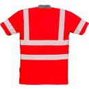 Fristads Kansas Hi-Vis T-Shirt, Kurzarm 7407 TPS Warnschutz-Rot Größe XS