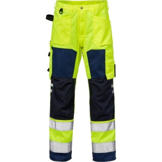 Fristads Kansas Hi-Vis Bundhose 2026 PLU Warnschutz-Gelb/Marine Größe C52 2025Auslaufartikel