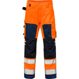 Fristads Kansas Hi-Vis Bundhose 2026 PLU Warnschutz-Orange/Marine Größe D112 2025Auslaufartikel