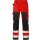 Fristads Kansas Hi-Vis Bundhose 2026 PLU Warnschutz-Rot/Schwarz Größe C54 2025Auslaufartikel