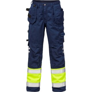 Fristads Kansas Hi-Vis Funktionsbundhose 2029 PLU Warnschutz-Gelb/Marine Größe C52 2025Auslaufartikel