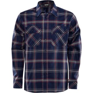 Fristads Kansas Flanellhemd, Langarm 7421 MSF Marineblau Größe 3XL