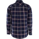 Fristads Kansas Flanellhemd, Langarm 7421 MSF Marineblau Größe 3XL