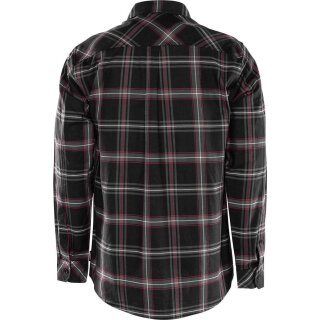 Fristads Kansas Flanellhemd, Langarm 7421 MSF Schwarz Größe 3XL