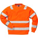 Fristads Kansas Hi-Vis Sweatshirt 7446 BPV Warnschutz-Orange Größe XS