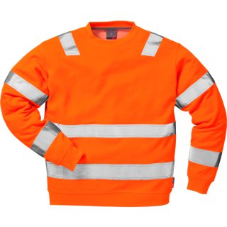 Fristads Kansas Hi-Vis Sweatshirt 7446 BPV Warnschutz-Orange Größe 3XL