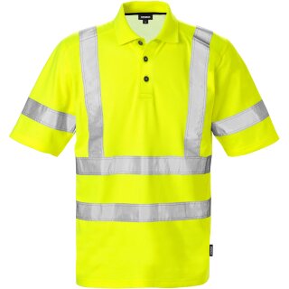 Fristads High Vis Poloshirt 7025 Kl. 3 PHV Warnschutz-Gelb 9 Größen