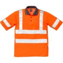Fristads Kansas Hi-Vis Poloshirt, Kurzarm 7025 TPR Warnschutz-Orange Größe M
