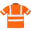 Fristads Kansas Hi-Vis Poloshirt, Kurzarm 7025 TPR Warnschutz-Orange Größe M
