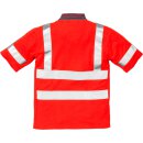 Fristads Kansas Hi-Vis Poloshirt, Kurzarm 7025 TPR Warnschutz-Rot Größe XS