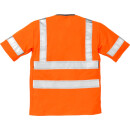 Fristads Kansas Hi-Vis T-Shirt, Kurzarm 7024 TPR Warnschutz-Orange Größe 2XL