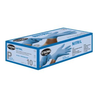 1 Box texxor Nitril-Einweghandschuhe blau ungepudert Arbeitshandschuhe 