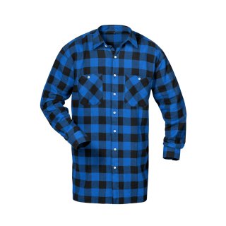 Craftland *MICHIGAN* Flanell-Hemd, blau/schwarz vers. Größen