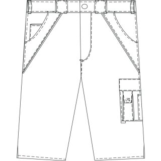 Planam Shorts Plaline Gr. 2XL kornblau/marine Arbeitshosen Planam Shorts Plaline Gr. 2XL kornblau/marine Arbeitshosen