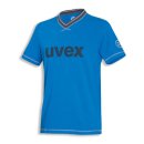 Uvex T-Shirt 9897 blau/grau verschiedene Größen