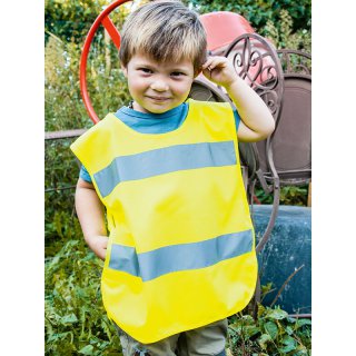 Kinderwarnweste - Gelb Kinder Warnschutzweste 3-6 Jahre & 7-12