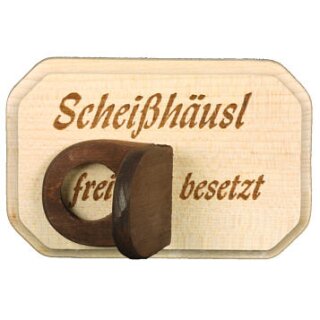 Ilggro Türschild "Scheißhäusl Frei/Besetzt"