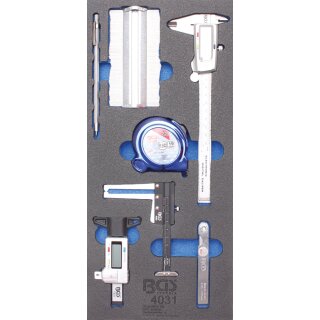 BGS technic 1/3 Werkstattwageneinlage: Messwerkzeuge, 7-tlg.