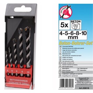 KRAFTMANN Beton-Bohrer-Satz 5-tlg.