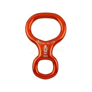 ALIENS - Alu Abseilachter SMALL - rot