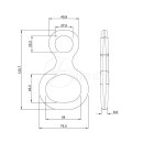 ALIENS - Alu Abseilachter SMALL - rot