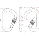 ALIENS Stahl Karabinerhaken HMS - SCREW