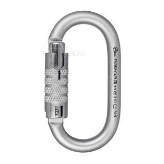 ALIENS - Stahlkarabiner TOTAL OVAL trilock - schwarz