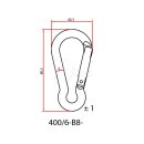 Aliens Zubehör Karabiner ALIENS "MINI" 8 cm KOMPLETT SCHWARZ