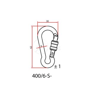 Aliens Zubehörkarabiner 6 Mini Screw Karabinerfarbe Orange