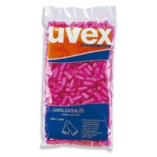 Uvex com4-fit Einwegstöpsel,Nachf.,200 P.