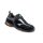Elysee *SANZA* S3 Halbschuh Veloursleder schwarz/silber Gr. 45