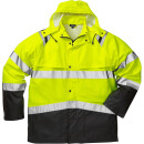 Fristads Kansas Hi-Vis Regenjacke 4624 RS in Farbe Warnschutz-Gelb/Schwarz & Größe XL
