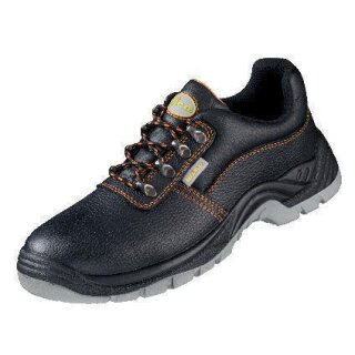 Wica *ENNA* Halbschuhe Rindleder schwarz/orange Gr. 43