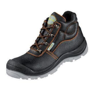 Wica *MARSALA* Schnürstiefel Rindleder schwarz/orange Gr. 43