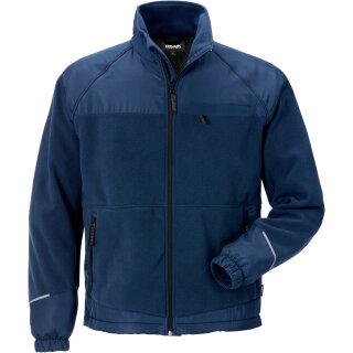 Fristads Kansas Fleece-Jacke, winddicht 4411 FE in Farbe Dunkelblau & Größe 2XL