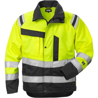 Fristads Kansas Hi-Vis Jacke 4026 PLU in Farbe Warnschutz-Gelb/Schwarz & Größe L