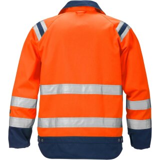 Fristads Kansas Hi-Vis Jacke 4026 PLU in Farbe Warnschutz-Orange/Marine & Größe S