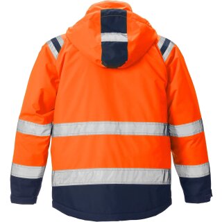 Fristads Kansas Hi-Vis Airtech® Winterjacke 4035 GTT in Farbe Warnschutz-Orange/Marine & Größe S