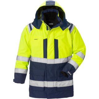 Fristads Kansas Hi-Vis Airtech® Parka 4036 GTT in Farbe Warnschutz-Gelb/Marine & Größe XL