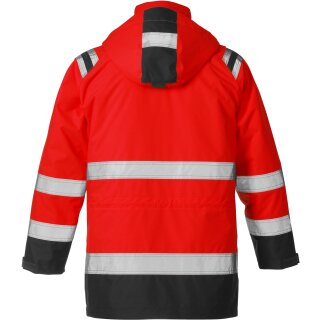 Fristads Kansas Hi-Vis Airtech® Parka 4036 GTT in Farbe Warnschutz-Rot/Schwarz & Größe L