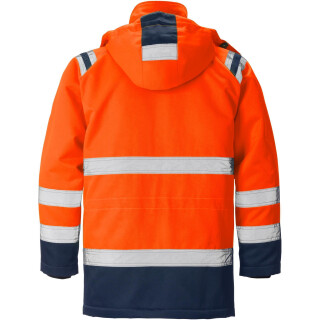 Fristads Kansas Hi-Vis Parka 4042 PP in Farbe Warnschutz-Orange/Marine & Größe L