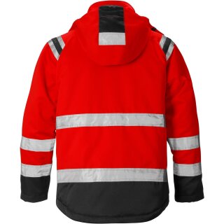 Fristads Kansas Hi-Vis Winterjacke 4043 PP in Farbe Warnschutz-Rot/Schwarz & Größe M